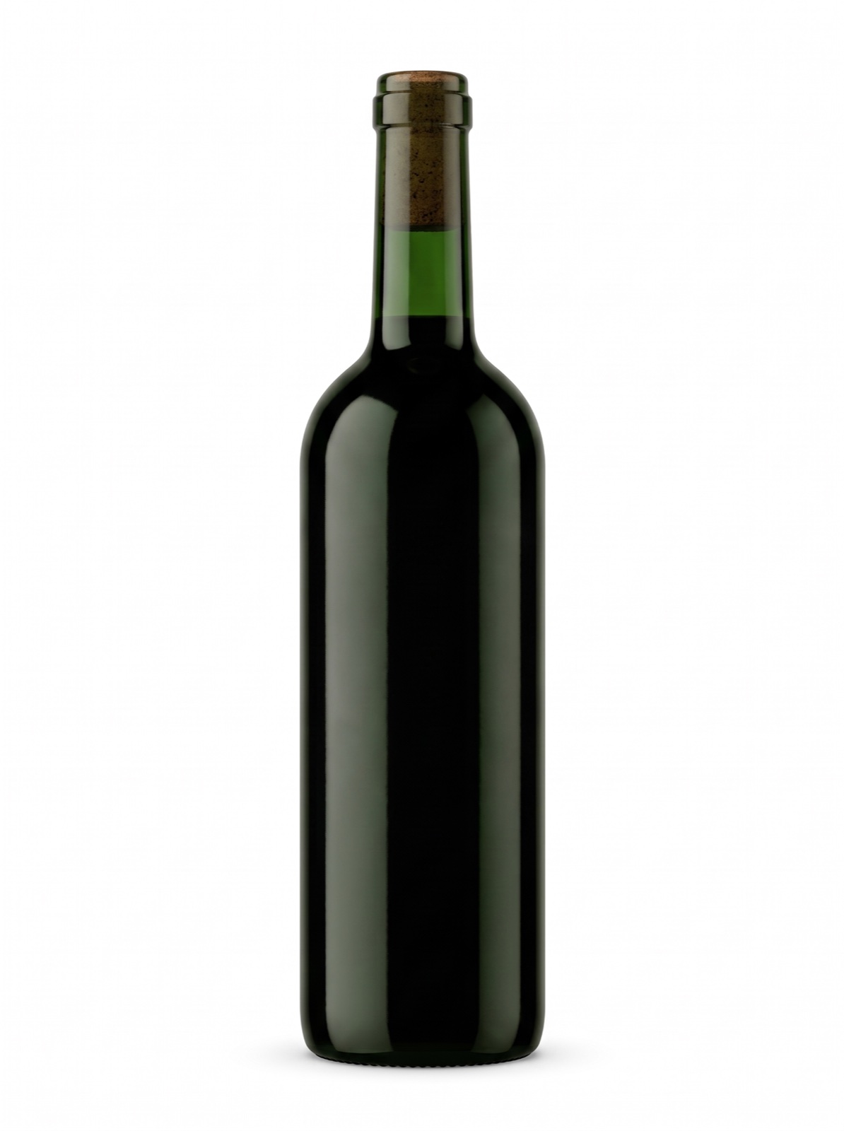 La misma botella sin etiqueta